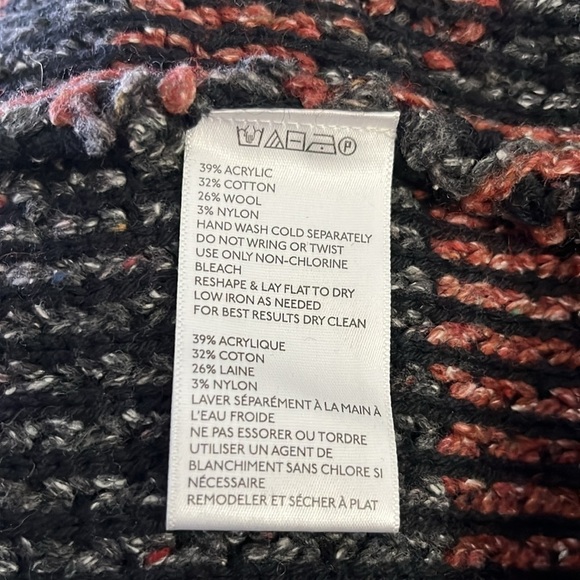 ecoté Urban Outfitters Fringe Open Cardigan Longline Womens XS /S Rust Gray Knit - Picture 7 of 10